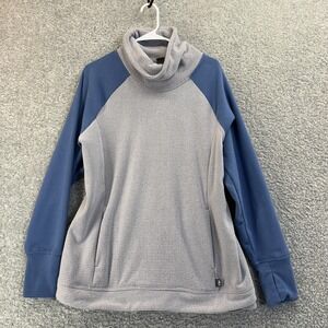 NEW Outdoor Research Pullover Womens XL Moonstone Chambray Trail Mix Cowl Fleece